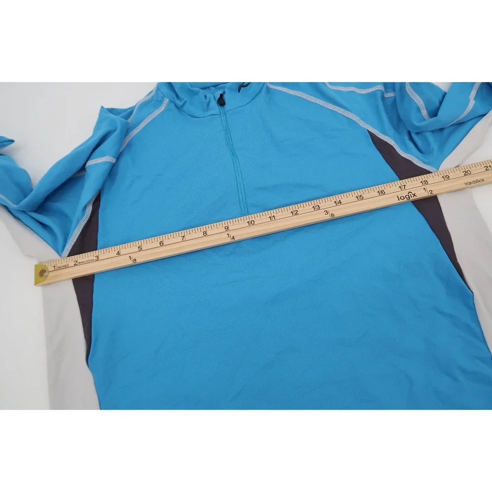 KJUS Men's 1/4‎ Zip Pullover Blue 1/4 Zip Golf Midlayer Stretch Size Large 52